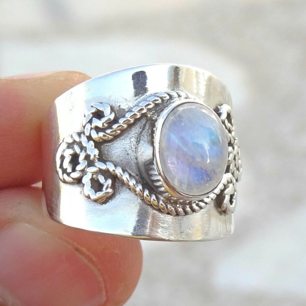 Sterling Silver Stone & Gem Larger Rings - Picture 5 of 8